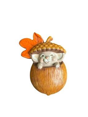 Hallmark Orange and Brown Acorn Mouse Pin